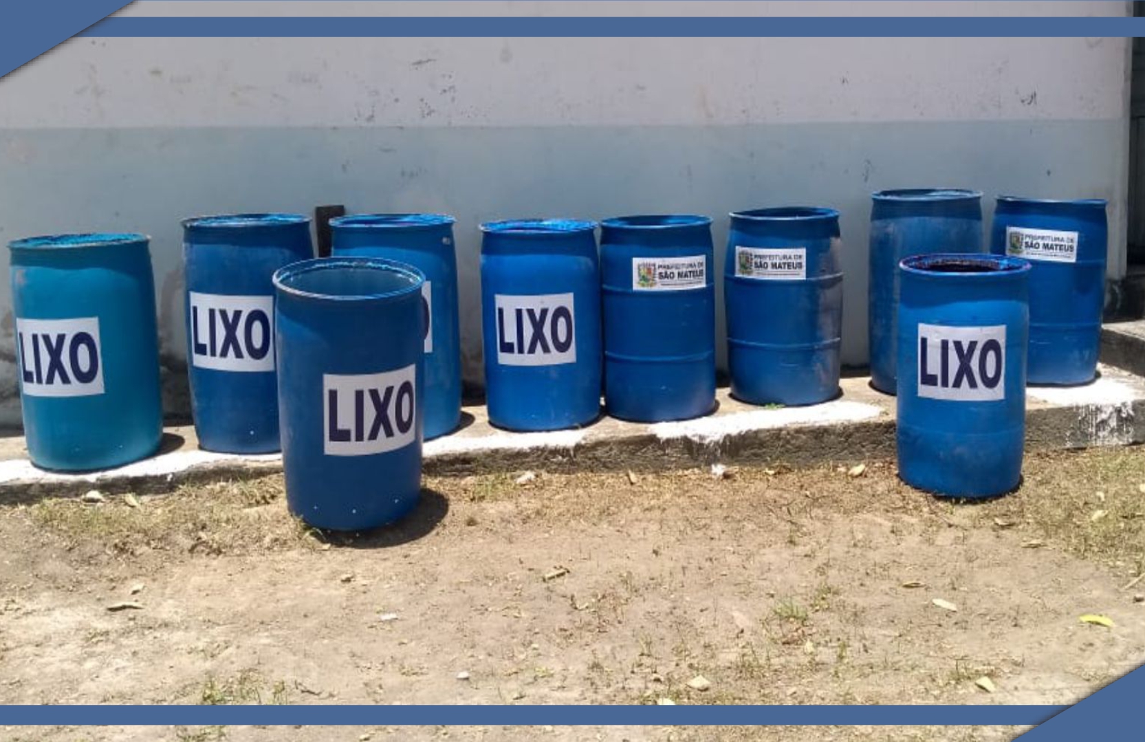 PREFEITURA DE SÃO MATEUS DISTRIBUI 200 LIXEIRAS EM PONTOS ESTRATÉGICOS DO MUNICÍPIO