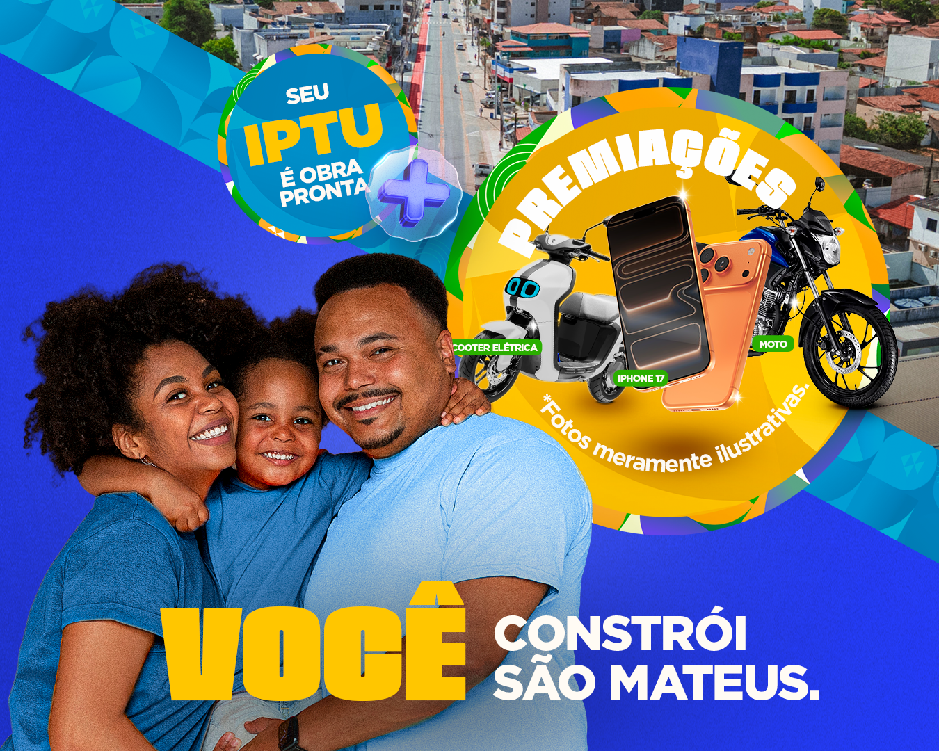 IPTU PREMIADO: PREFEITURA DE SÃO MATEUS LANÇA CAMPANHA PARA INCENTIVAR ADIMPLÊNCIA COM SORTEIO DE PRÊMIOS